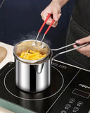 Olla de fritura con canastilla de 1,2 litros de Acero Inoxidable