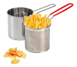 Olla de fritura con canastilla de 1,2 litros de Acero Inoxidable