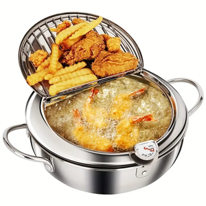 Olla tipo Japonesa de fritura profunda de 3,4 litros